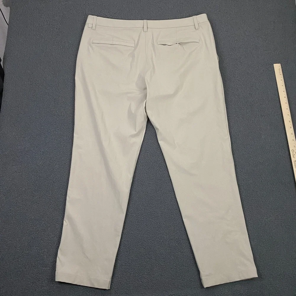 Lululemon ABC Classic-Fit 5 Pocket Pant Mens 38x30 Tan Beige Warpstreme
